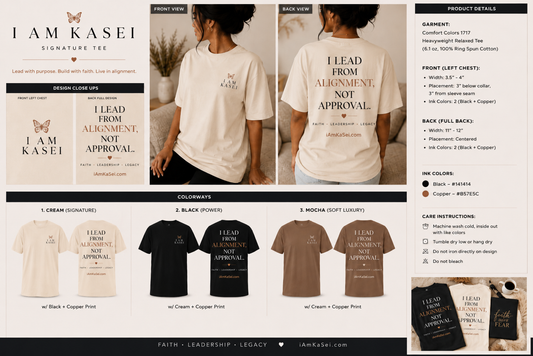 I Lead from Alignment, Not Approval Signature Tee